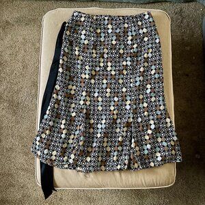 Y2K Retro midi flare skirt